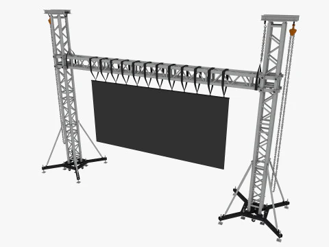 Led video wall truss 3D Model