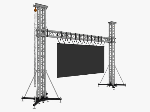 Led video wall truss Modello 3D