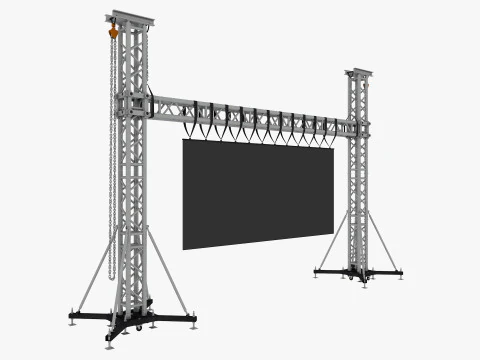 Led video wall truss 3D Model
