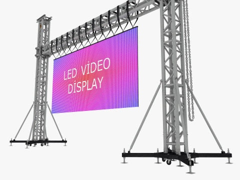 Led video wall truss Modello 3D