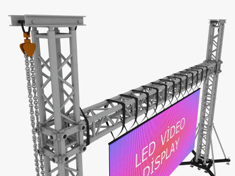 Led video wall truss Modello 3D