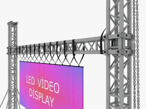 Led video wall truss Modello 3D