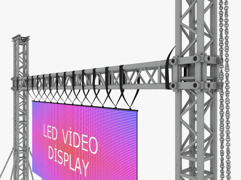 Led video wall truss 3D Model