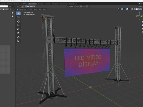 Led video wall truss Modello 3D