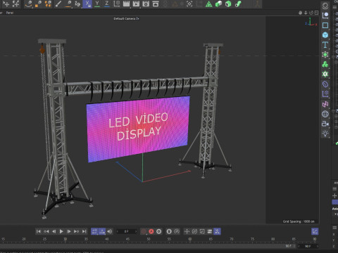 Led video wall truss Modello 3D