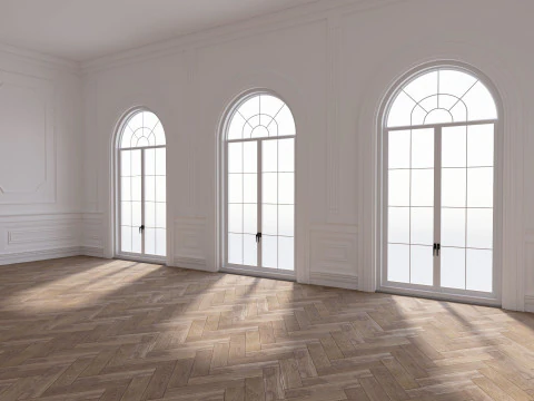 लॉफ्ट बेस रूम का इंटीरियर 3D मॉडल