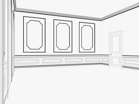 Loft Base Room interior Modelo 3D