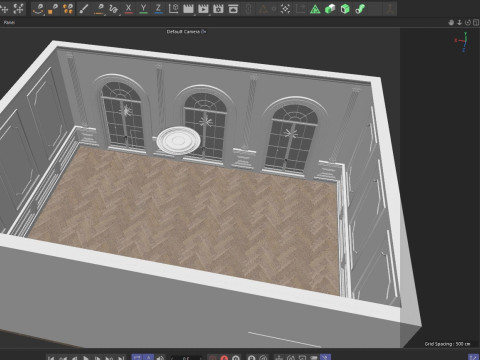 Loft Base Room interior Modelo 3D