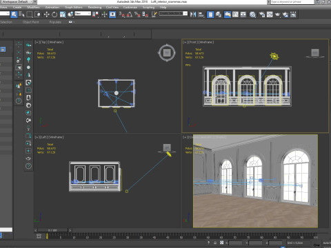 Loft Base Room interior Modelo 3D
