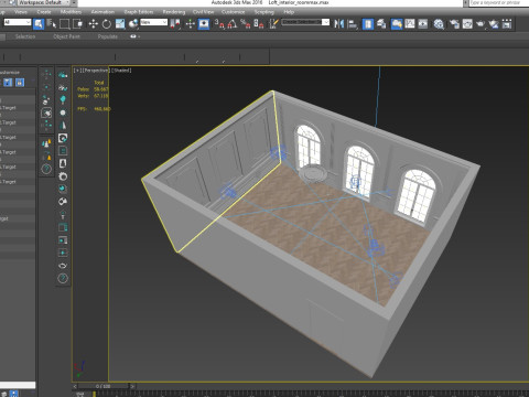 Loft Base Room interior Modelo 3D