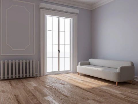 Wnętrze pokoju na poddaszu 2 Model 3D