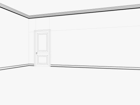 Wnętrze pokoju na poddaszu 2 Model 3D