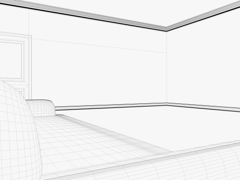 Loft Base Room interior 2 Modello 3D
