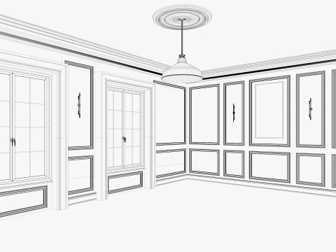 Loft Base Room interior 3 3D Model