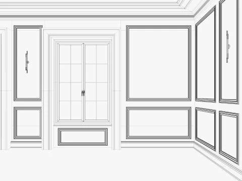 Loft Base Room interior 3 3D Model