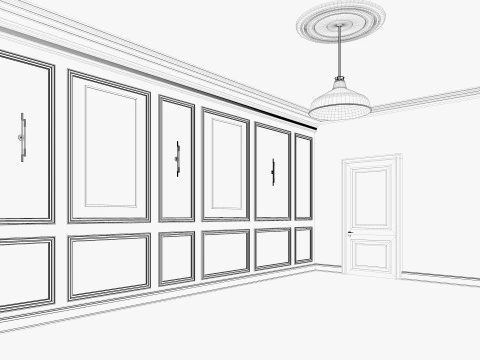 Loft Base Room interior 3 3D Model