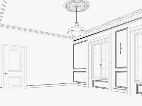 Loft Base Room interior 3 3D Model