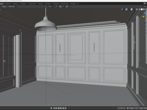 Loft Base Room interior 3 Modelo 3D
