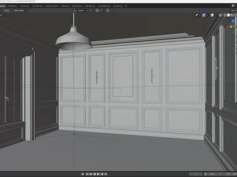 Loft Base Room interior 3 3D Model