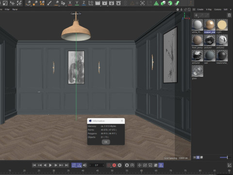 Loft Base Room interior 3 Modelo 3D