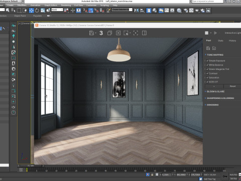 Loft Base Room interior 3 Modelo 3D