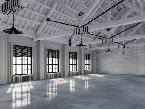 Loft interior 9 3D Model