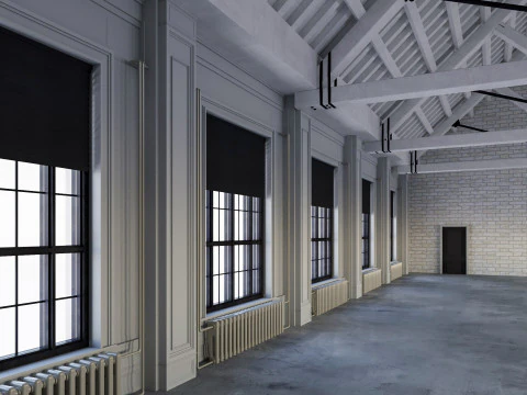 Interno del sottotetto 9 Modello 3D