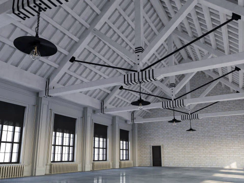 Interno del sottotetto 9 Modello 3D