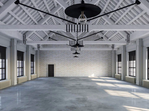 Interno del sottotetto 9 Modello 3D