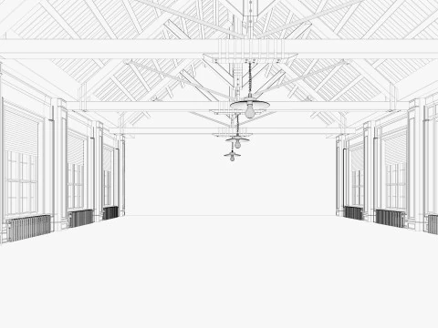 Interno del sottotetto 9 Modello 3D