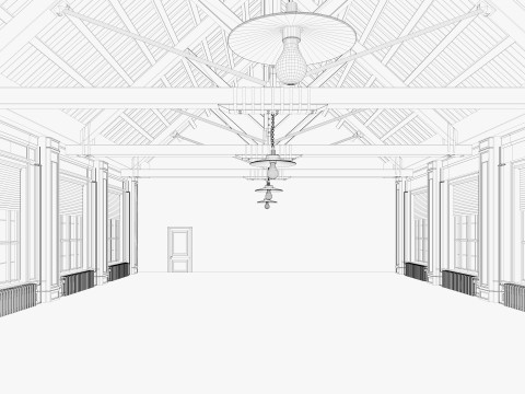 Loft interior 9 3D Model