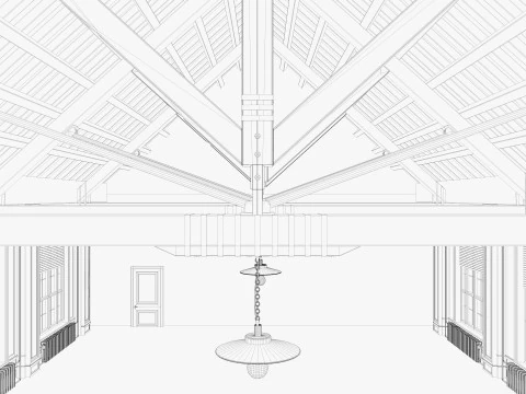 Interno del sottotetto 9 Modello 3D