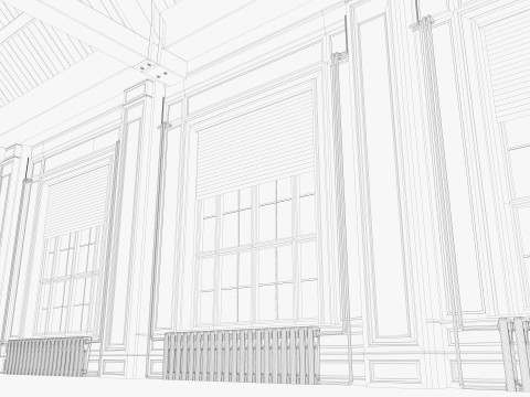 Loft interior 9 3D Model