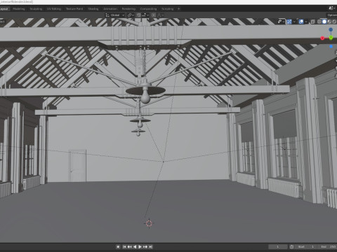 Loft interior 9 3D Model