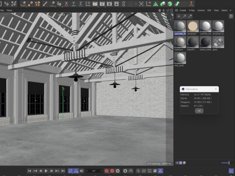 Loft interior 9 3D Model