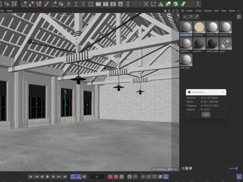Interno del sottotetto 9 Modello 3D