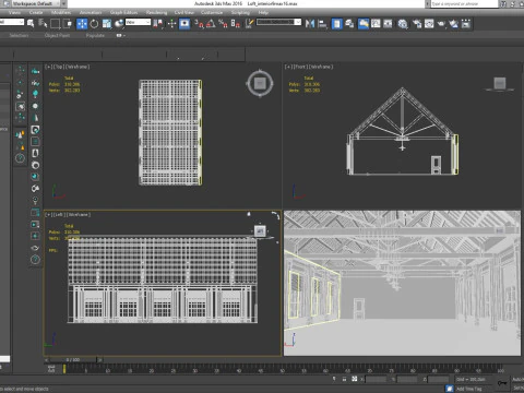 Interno del sottotetto 9 Modello 3D