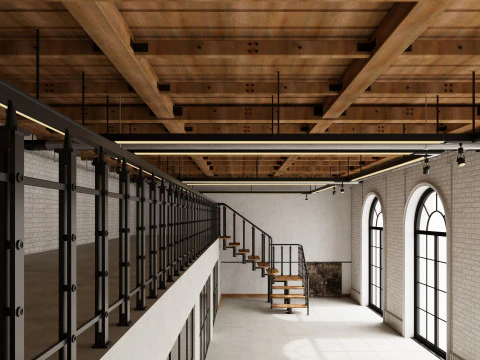 Loft Office 17 3D Model