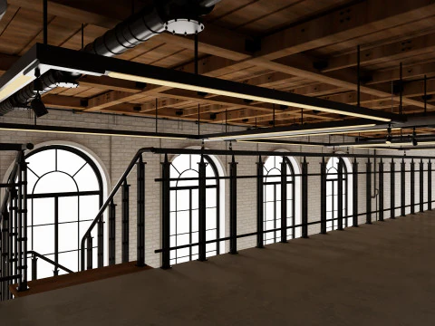 Loft Office 17 3D Model