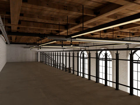 Loft Office 17 3D Model