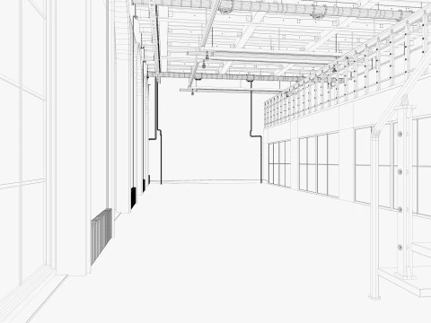 Loft Office 17 3D Model