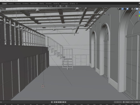 Loft Office 17 3D 模型