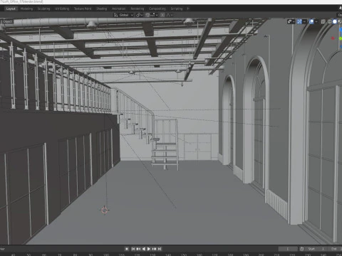 Loft Office 17 3D Model
