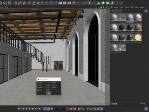 Loft Office 17 3D Model