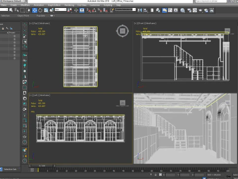 Loft Office 17 3D Model
