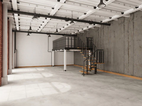 Loft Office industrial 3D Model