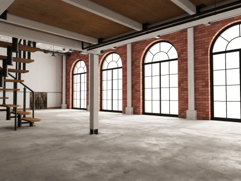 Loft Office industrial 3D Model