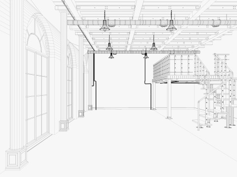 Loft Office industrial 3D Model