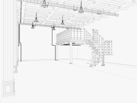 Loft Office industrial 3D Model