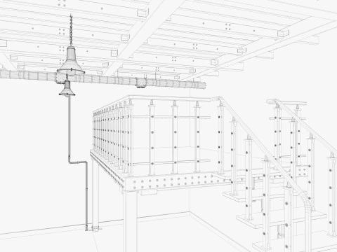 Loft Office industrial 3D Model